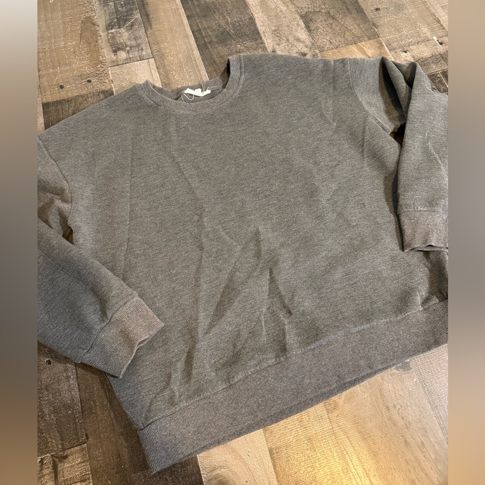 Grey Lab Los Angeles Gray Crewneck Sweatshirt Medium | Minimalist Cozy